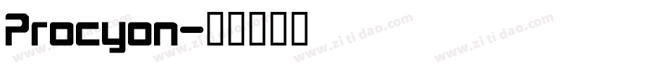 Procyon字体转换