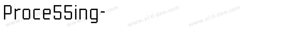 Proce55ing字体转换