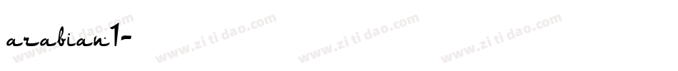 arabian1字体转换