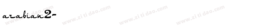 arabian2字体转换