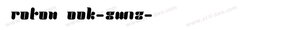 ProtonBook-8w1z字体转换