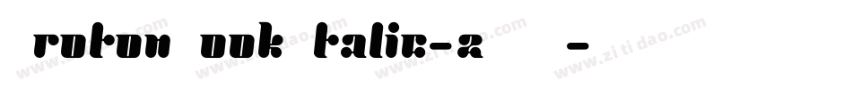ProtonBookItalic-2YAK字体转换