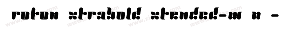 ProtonExtraboldExtended-wOnZ字体转换