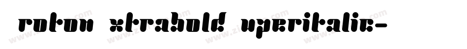 ProtonExtraboldSuperitalic-PLEm字体转换