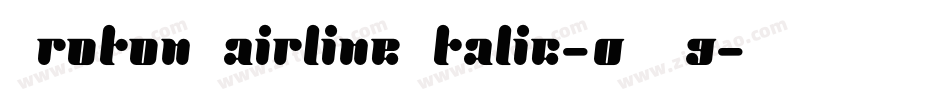 ProtonHairlineItalic-0BA9字体转换