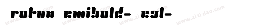 ProtonSemibold-Ve9l字体转换