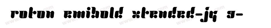 ProtonSemiboldExtended-jqX9字体转换