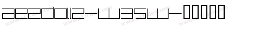 Aezdollz-w35w字体转换