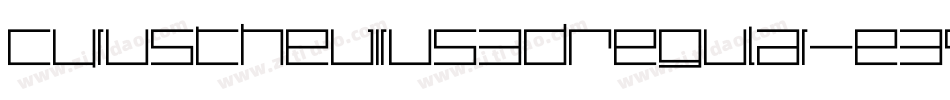 CyrusTheVirus3DRegular-E35l字体转换