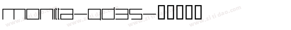 Monitta-qd35字体转换