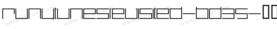 Runytunesrevisited-Bd35字体转换