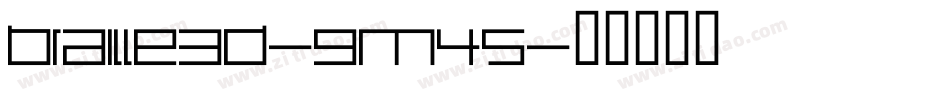 Braille3D-9m45字体转换
