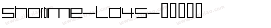 Shortime-LD45字体转换