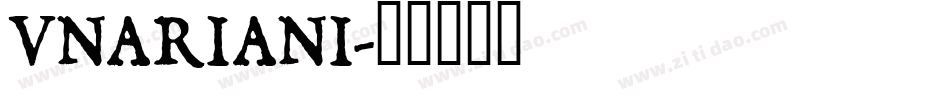 VNARIANI字体转换
