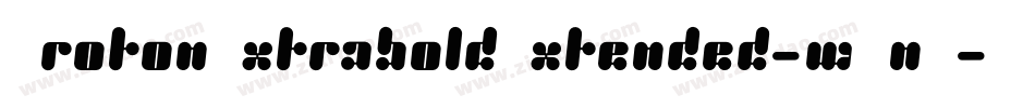ProtonExtraboldExtended-wOnZ字体转换
