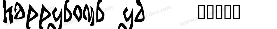 HappyBomb-Yd32字体转换