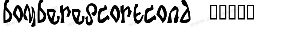 bomberescortcond字体转换