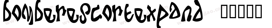 bomberescortexpand字体转换