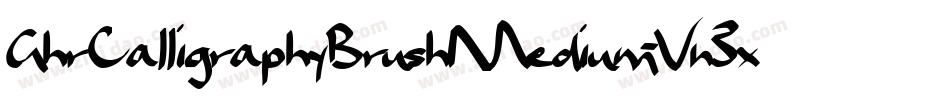 GhrCalligraphyBrushMedium-Vn3x字体转换