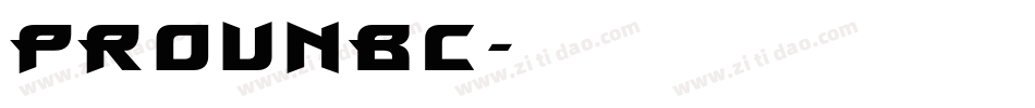 ProunBC字体转换
