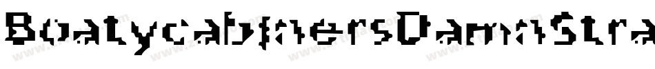 BoatycabinersDamnStraight-9aD5字体转换