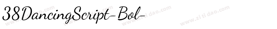 38DancingScript-Bol字体转换