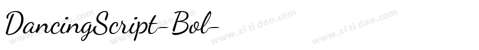 DancingScript-Bol字体转换
