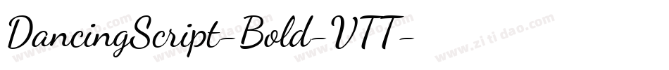 DancingScript-Bold-VTT字体转换