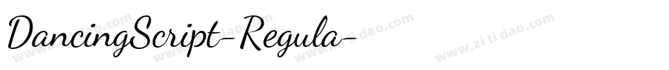 DancingScript-Regula字体转换