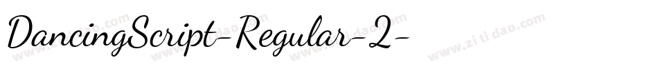 DancingScript-Regular-2字体转换