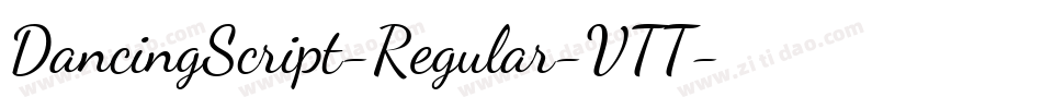 DancingScript-Regular-VTT字体转换