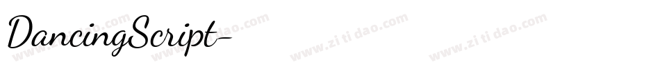 DancingScript字体转换