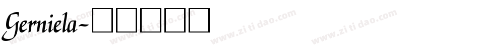 Gerniela字体转换
