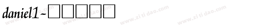 daniel1字体转换