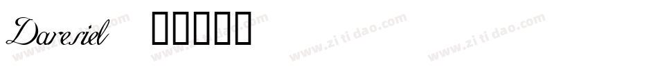 Daresiel字体转换