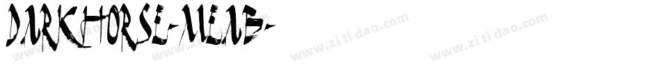 DarkHorse-MeaB字体转换