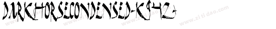 DarkHorseCondensed-K94Z字体转换