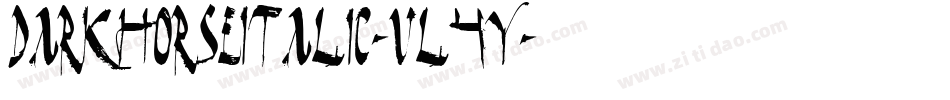DarkHorseItalic-vl4y字体转换