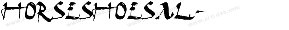 Horseshoesal字体转换