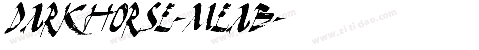 DarkHorse-MeaB字体转换