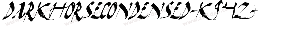 DarkHorseCondensed-K94Z字体转换