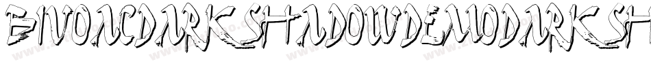 BivoacDarkShadowDemoDarkShadow-BWL4x字体转换