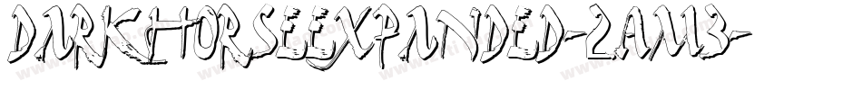 DarkHorseExpanded-2Am3字体转换