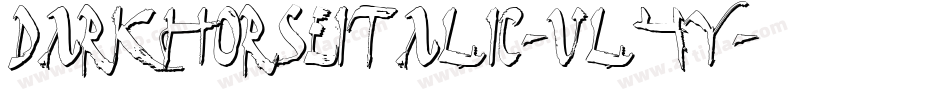 DarkHorseItalic-vl4y字体转换