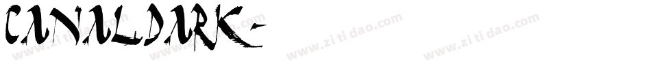 CanalDark字体转换