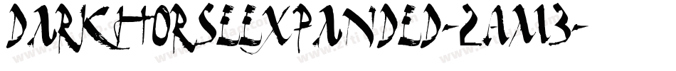 DarkHorseExpanded-2Am3字体转换