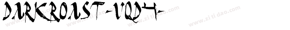 DarkRoast-vqD4字体转换