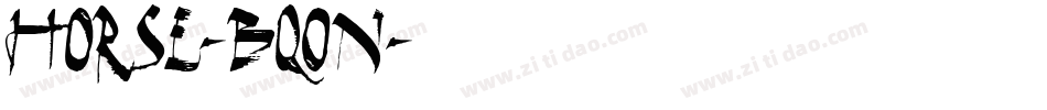 Horse-Bq0n字体转换