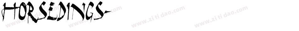 Horsedings字体转换
