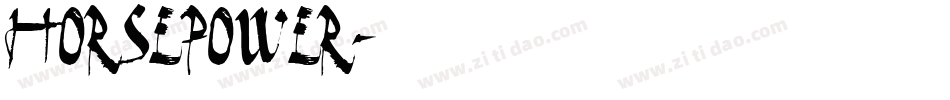 Horsepower字体转换